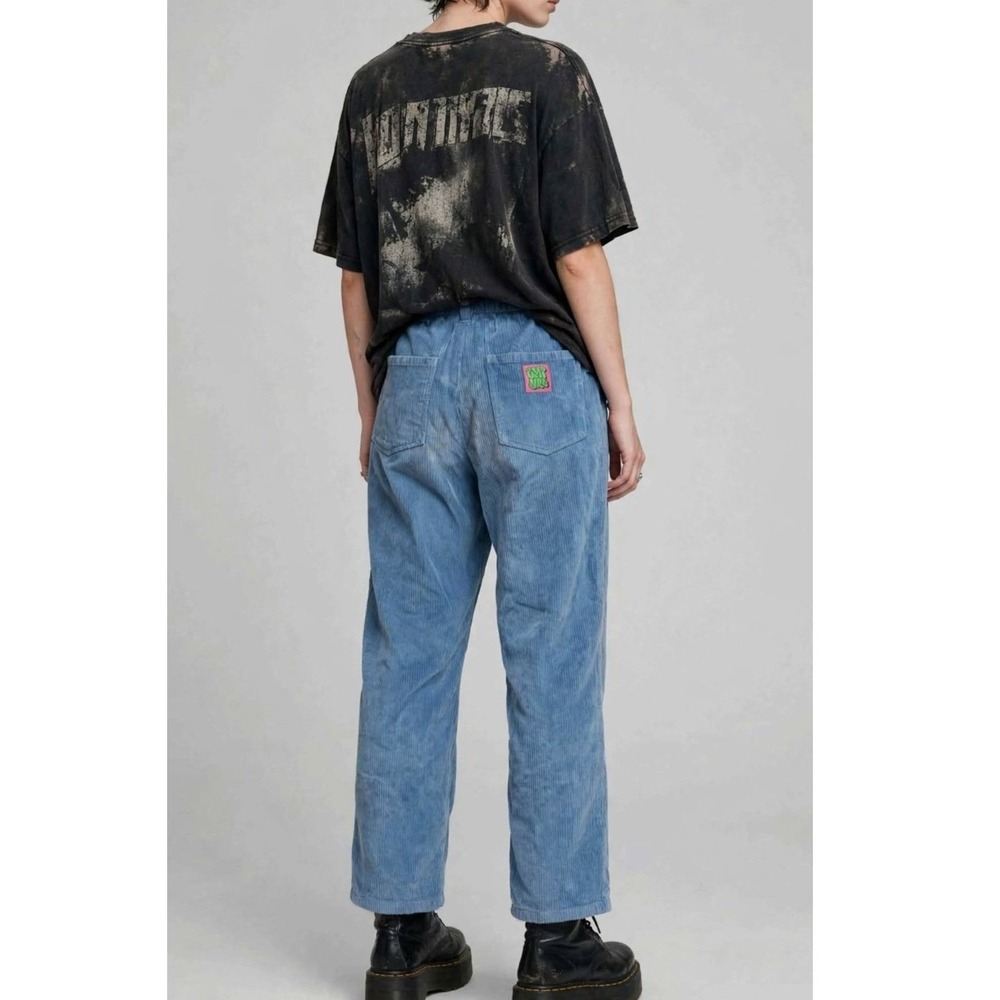 Empyre Womens M Tori Corduroy Blue Baggy Pants Skater Y2K Retro Street Grunge